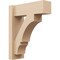 Ekena Millwork 6-in W x 16-in D x 20-in H Balboa Block Rough Cedar Woodgrain TimberThane Outlooker, Primed Tan OUTUR060X16X20BOA44RCPR - alternate 1